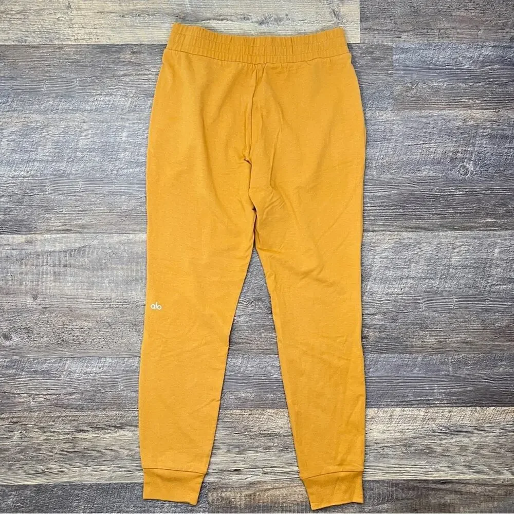 ALO Yoga mustard yellow Jogger Pants size small S B166